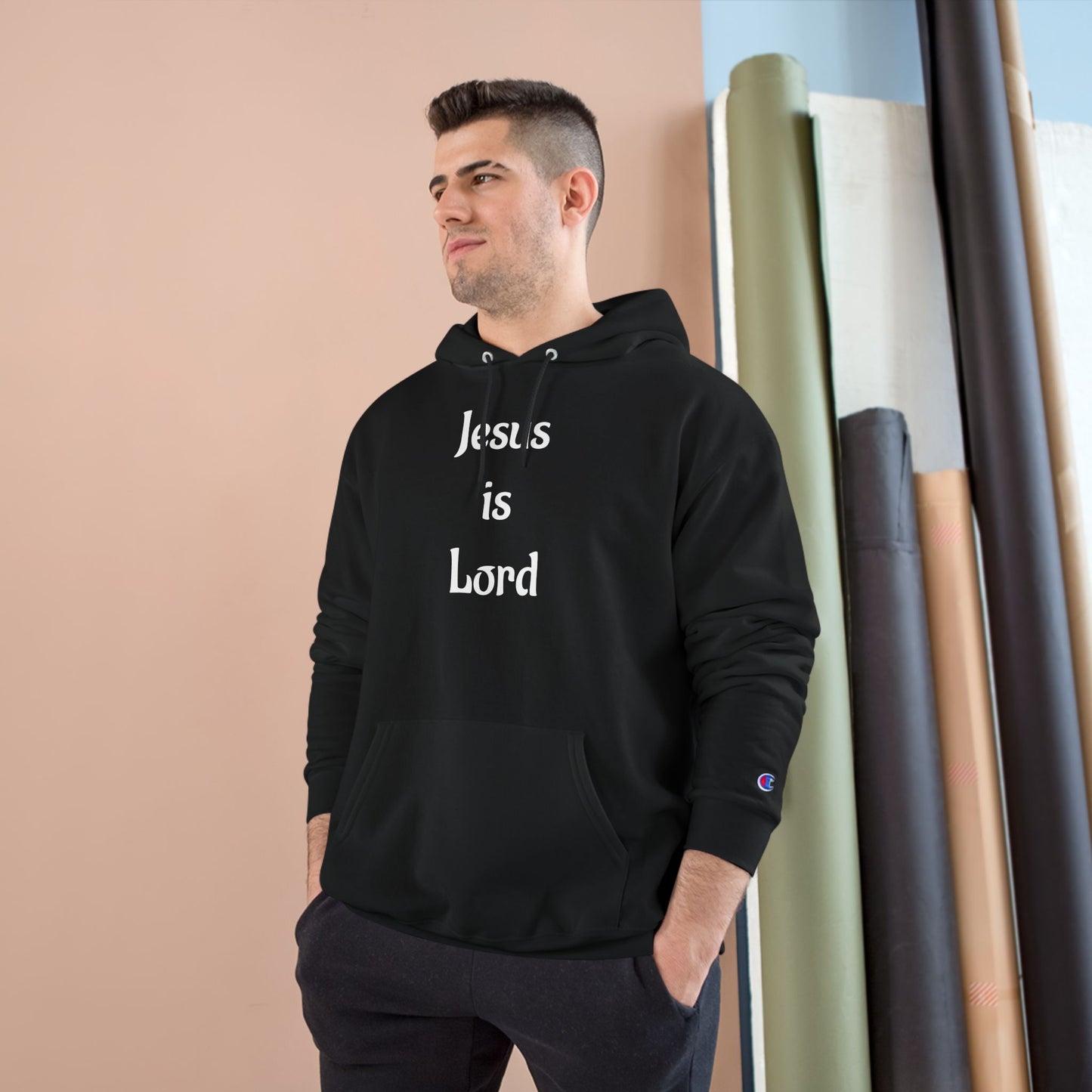 " Jesus is Lord" CHAMPION X HEAVENLY MOVEMENT HOODIE