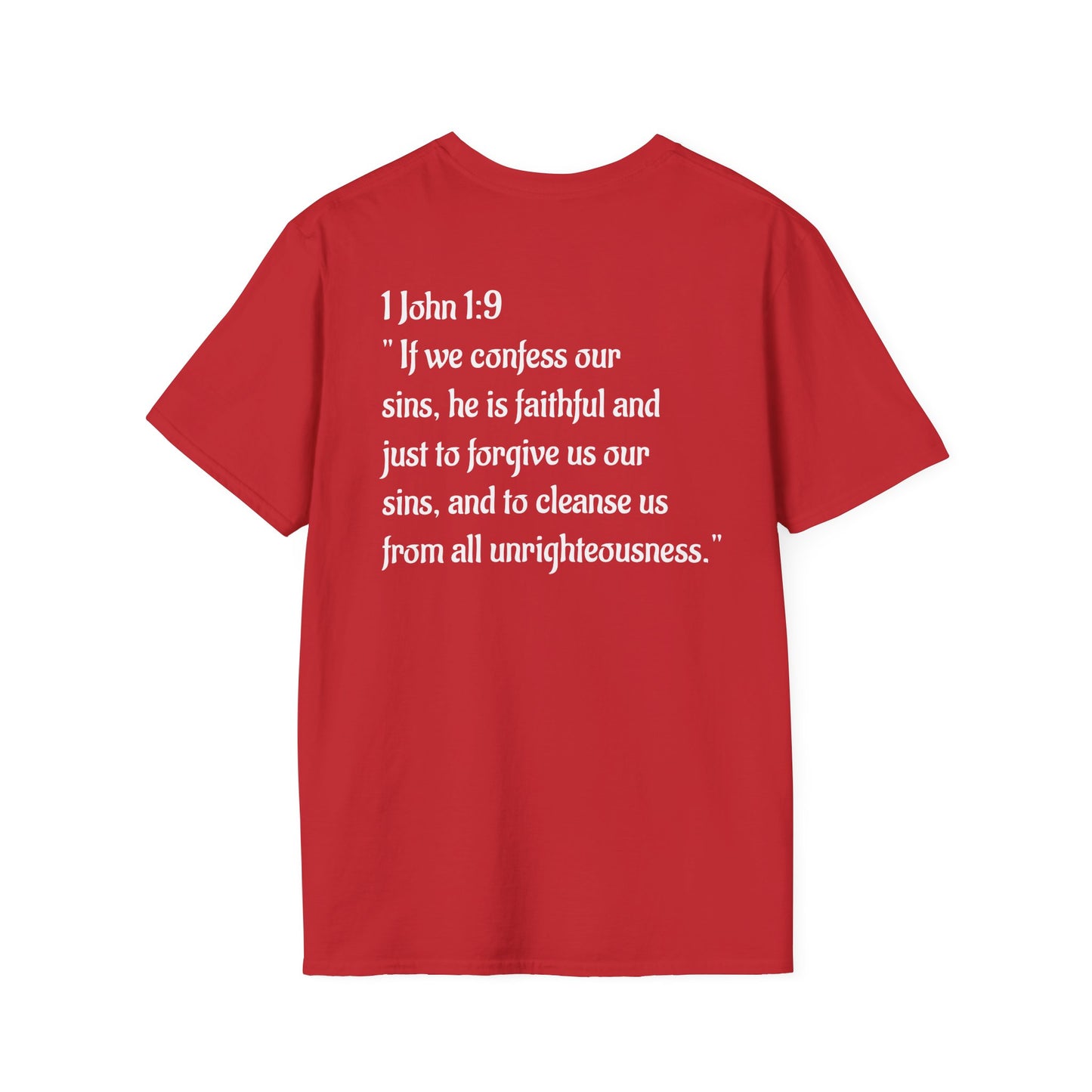 " Jesus is Lord" 1 John 1:9 tee shirt