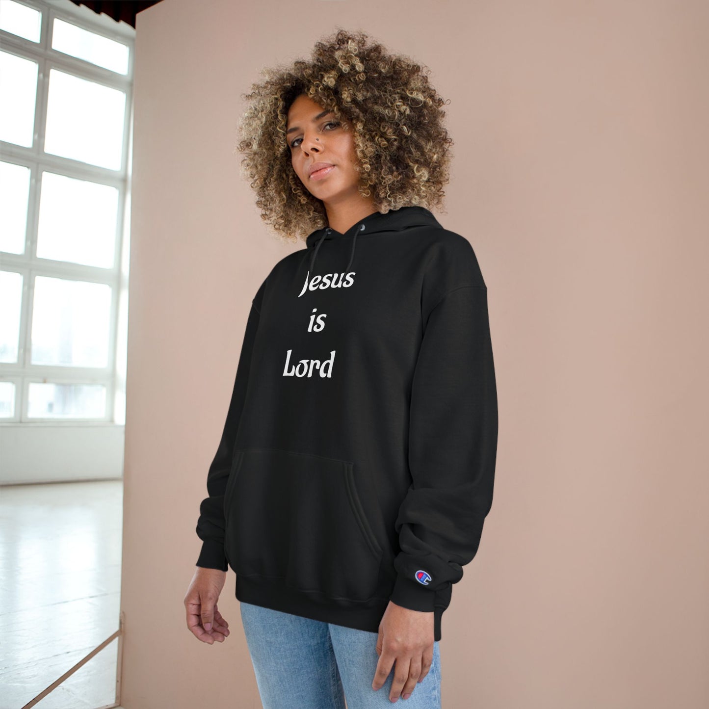 " Jesus is Lord" CHAMPION X HEAVENLY MOVEMENT HOODIE